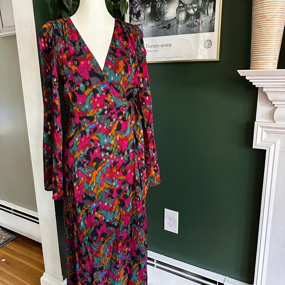 Sezane LINOY DRESS in Lucky Print NWT